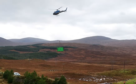 LITE guard UK Trench Box airlifted by Helicopter